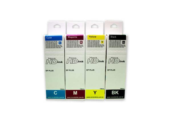 Refis de Tinta HD Ink 100ml - p/ Impressoras Epson Ecotank 664 (B,C,M,Y)